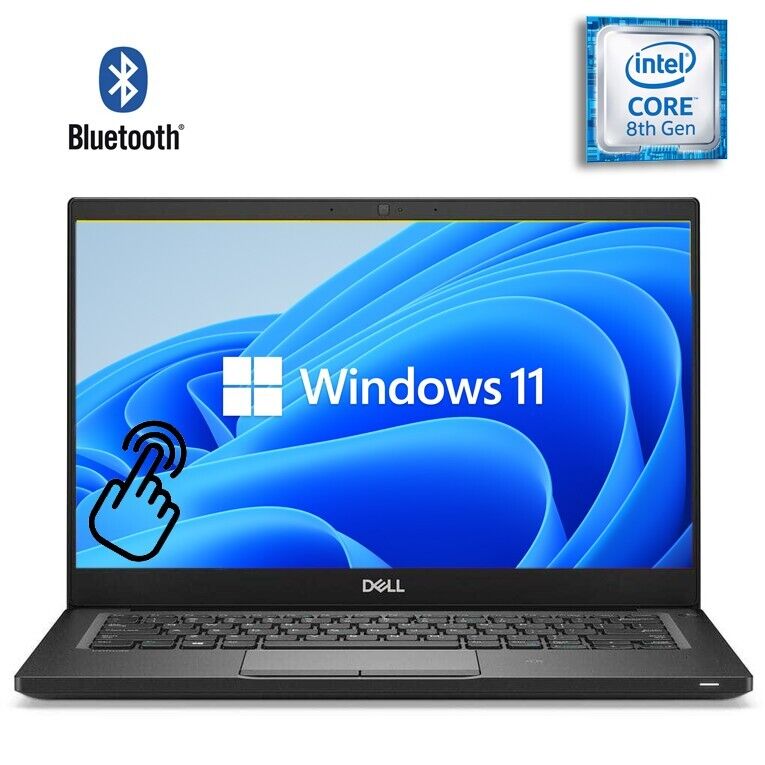 FAST DELL TOUCHSCREEN Laptop Intel Quad-Core 16GB RAM 256GB SSD BT CAM Win11Pro