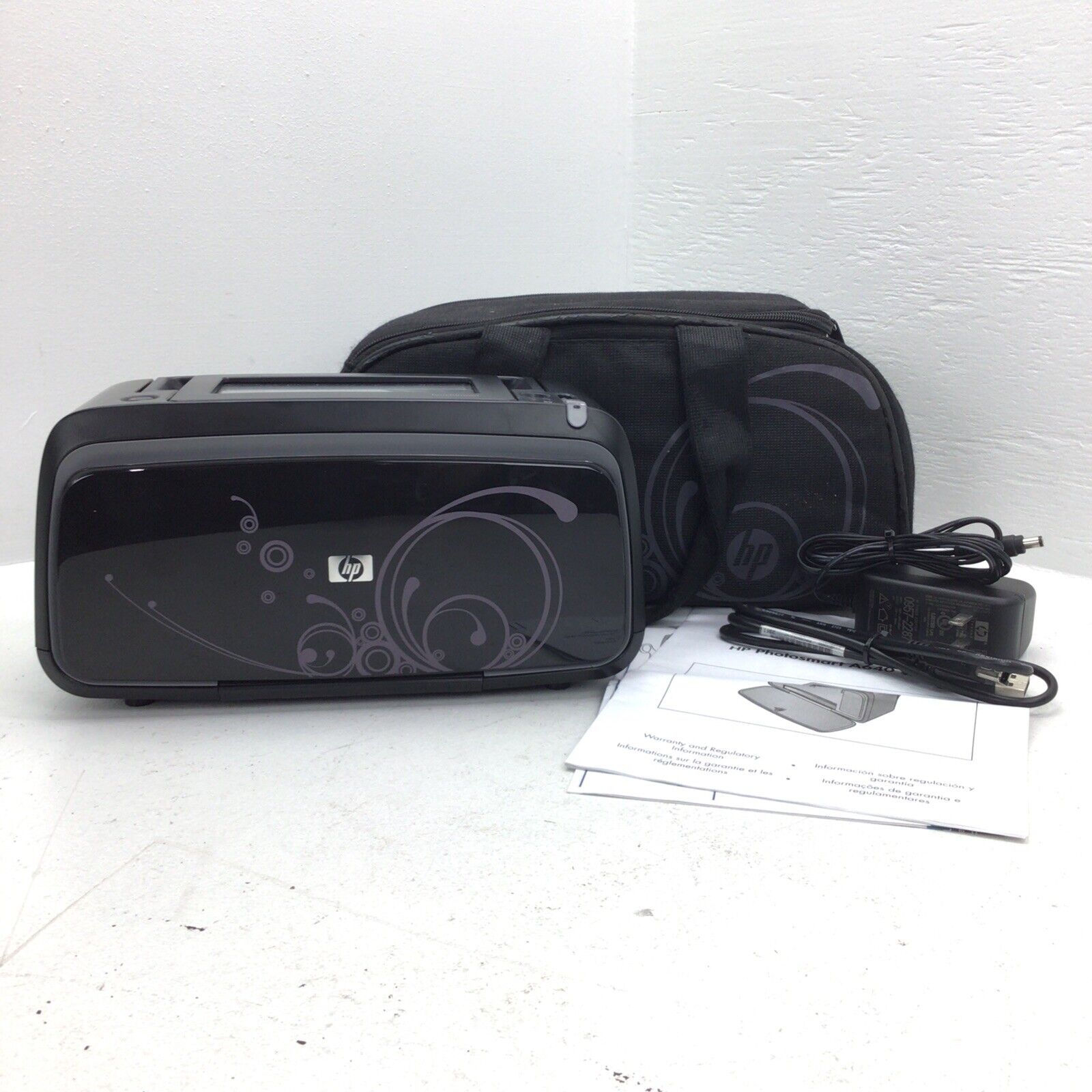 HP Photosmart Printer A646 Series with Carrying Case, Cords & Instructions