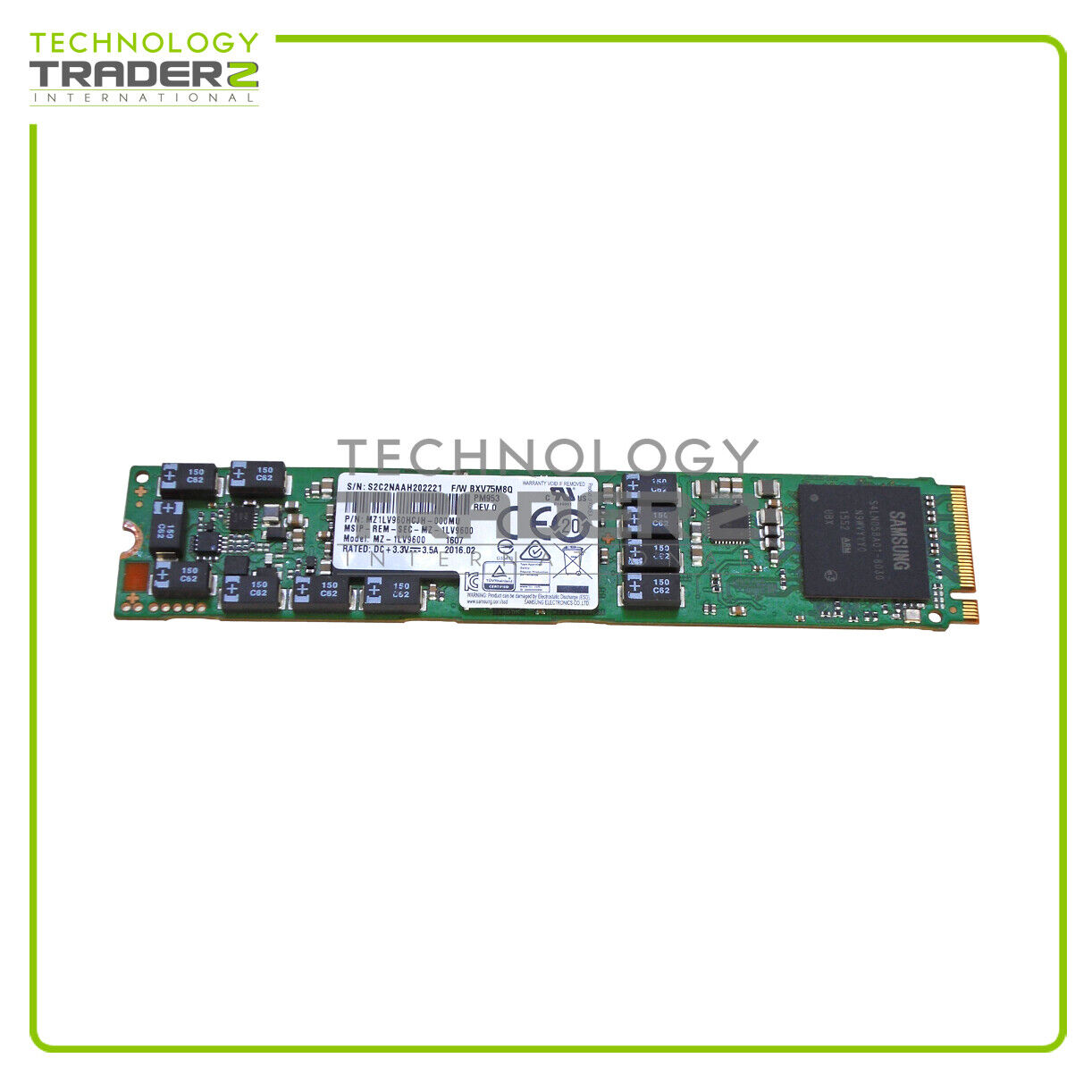 MZ1LV960HCJH-000MU Samsung PM953 960GB M.2 TLC PCIE 3.0 SSD MZ1LV960HCJH *Pulled