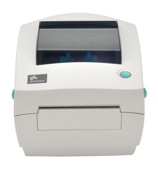 Zebra GC420D Direct Thermal Desktop Label Printer w/ OEM PWR Adapter & USB 2.0