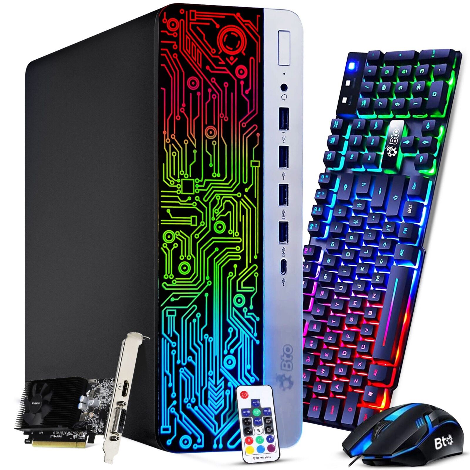 HP RGB G3 Gaming Desktop Computer Intel i5-6500 16GB 1TB NVIDIA GT 1030 Win 10