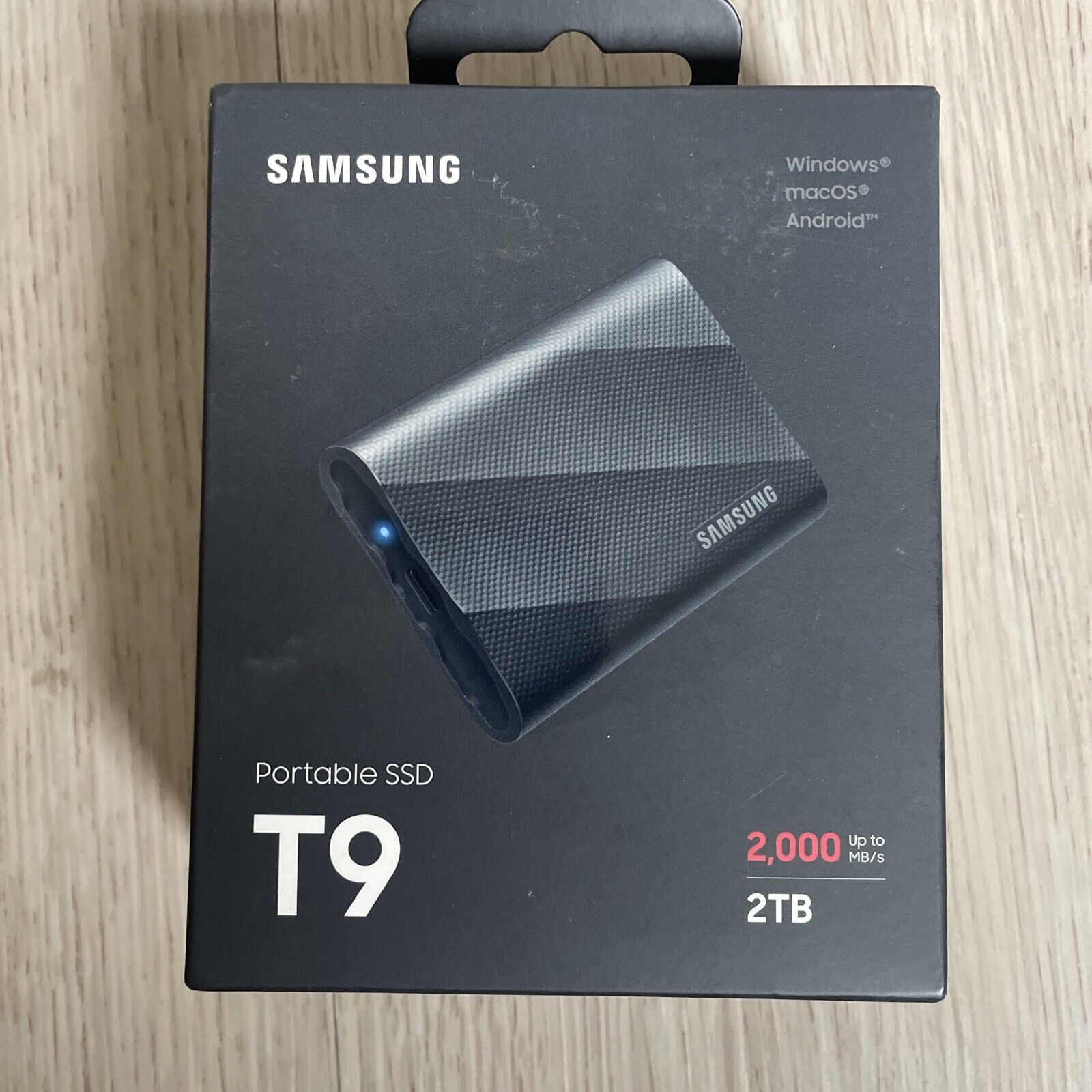 Samsung T9 Portable 2TB 2000MB/s SSD - Black (MU-PG2T0B/AM)