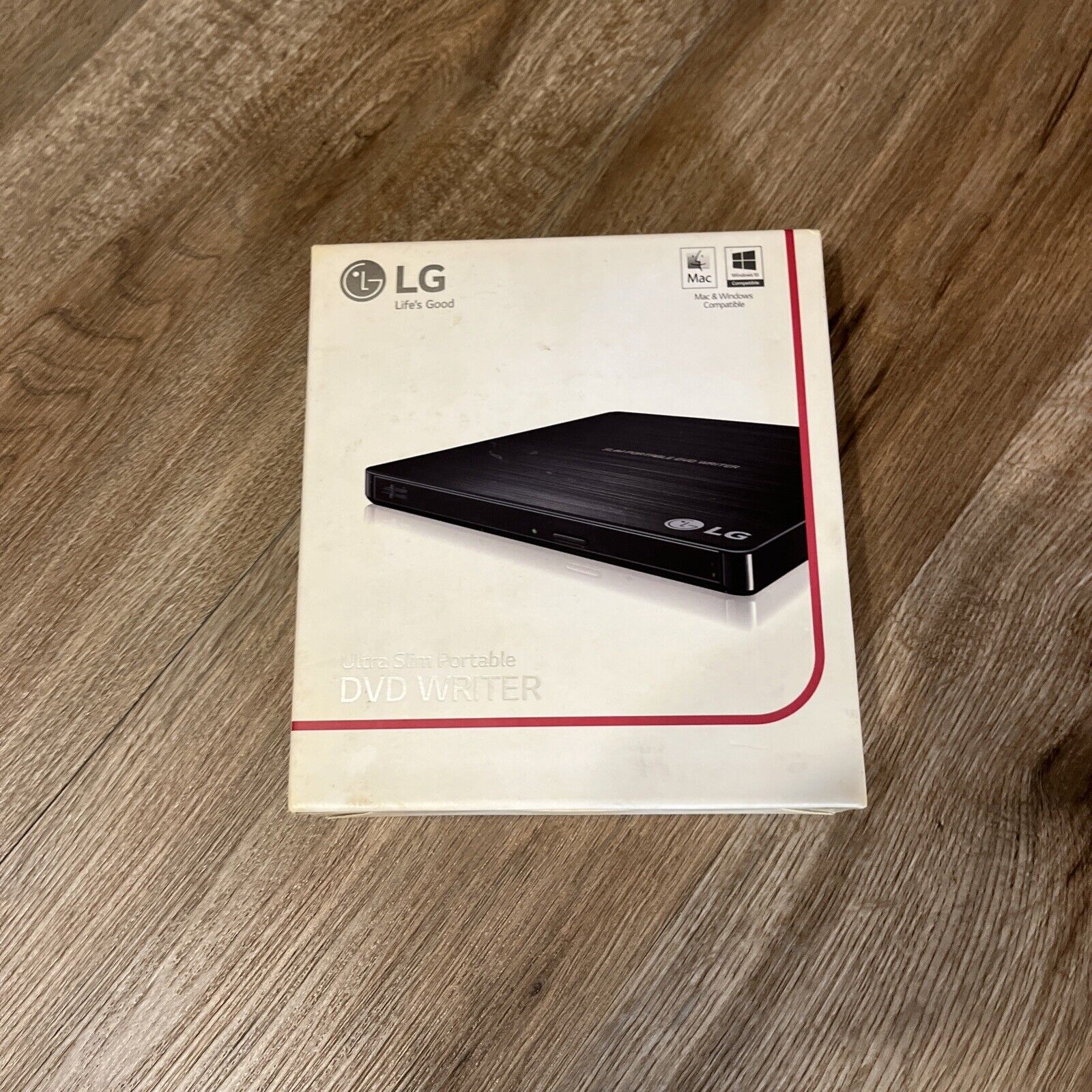 NIB- LG GP60NS50 Slim Portable DVD Writer Mac Windows Compatible, Black