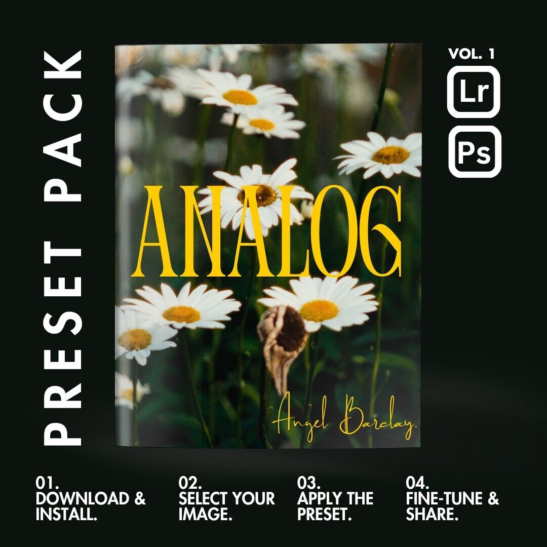 Adobe Lightroom & Photoshop | Analog Preset Pack by @theangelbarclay