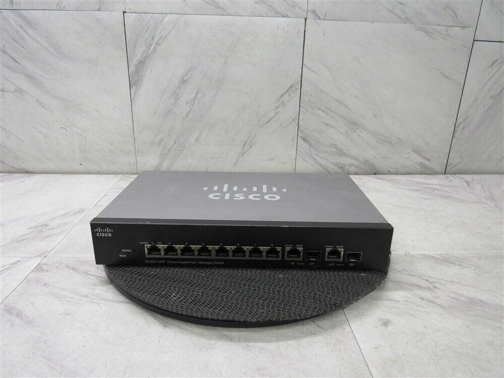 Cisco SG300-10PP 10-Port Gigabit MANAGED Switch (SG300-10PP-K9 V03)