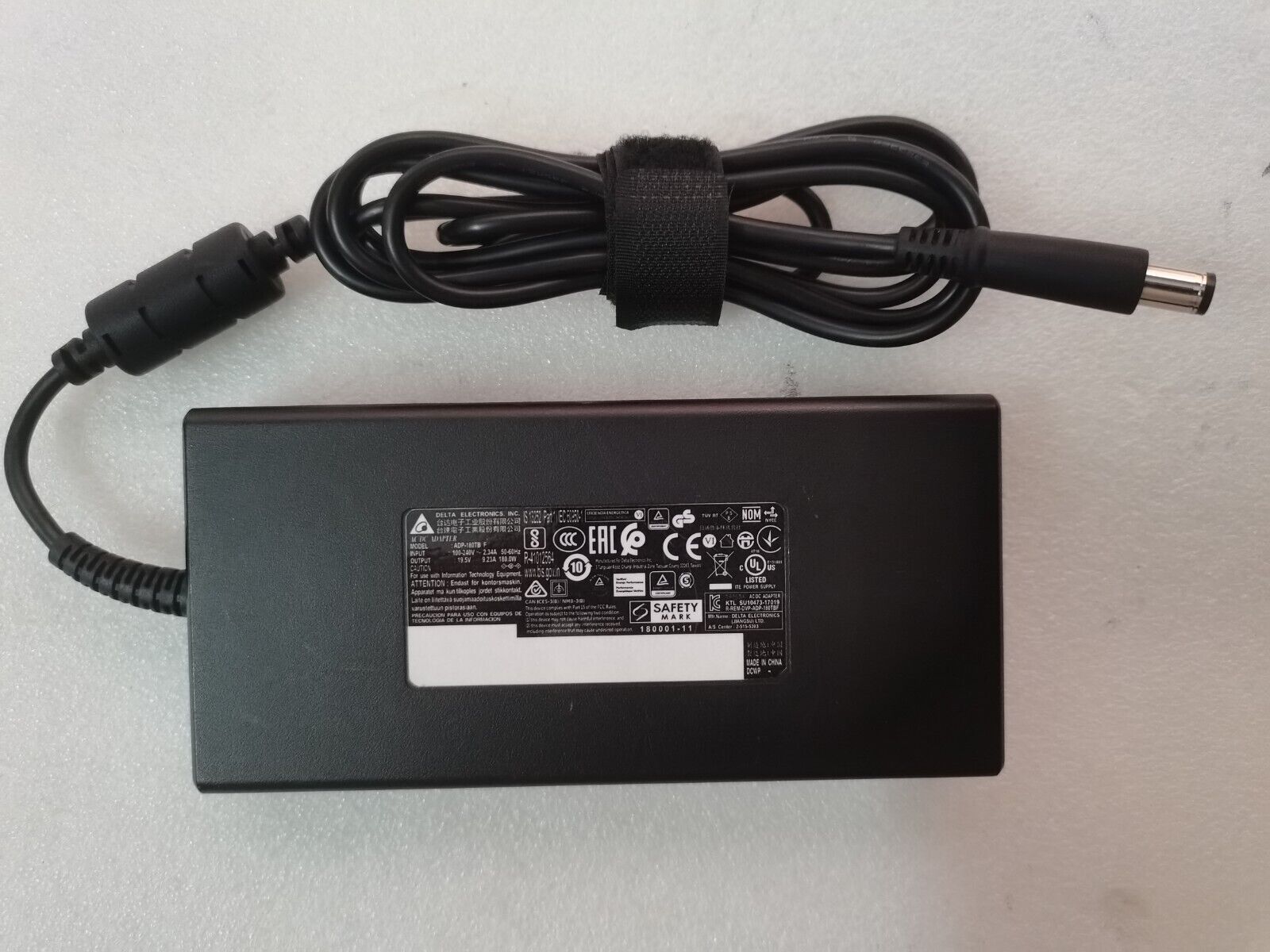 Delta 19.5V 9.23A 180W ADP-180TB F For AOC U32U1 Monitor Genuine Slim AC Adapter
