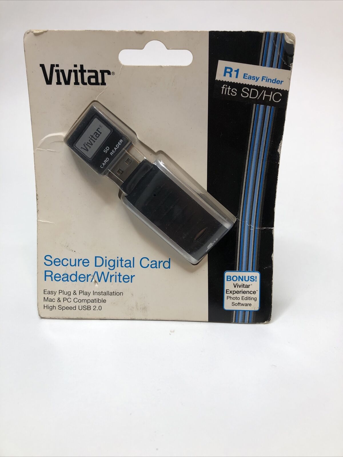 Vivitar R1 USB Secure Digital Card Reader & Writer MAC & PC Compatible