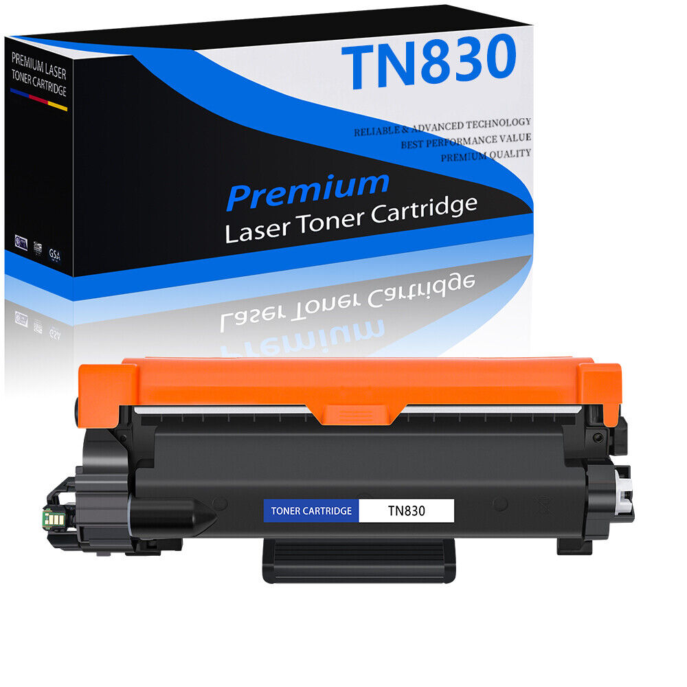 1-2PK TN830 TN830XL Toner Cartridge for Brother HL-L2460DW MFC-L2820DW New Chip