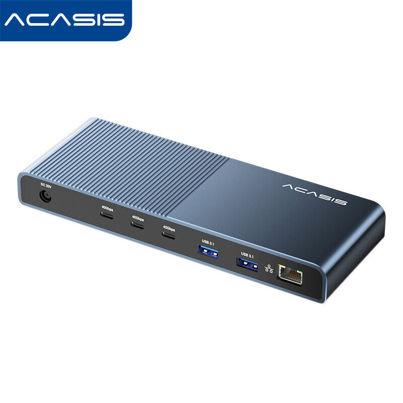 ACASIS 13-in-1 USB 4.0 Thunderbolt Docking Station DC 120W Multi-functional Dock