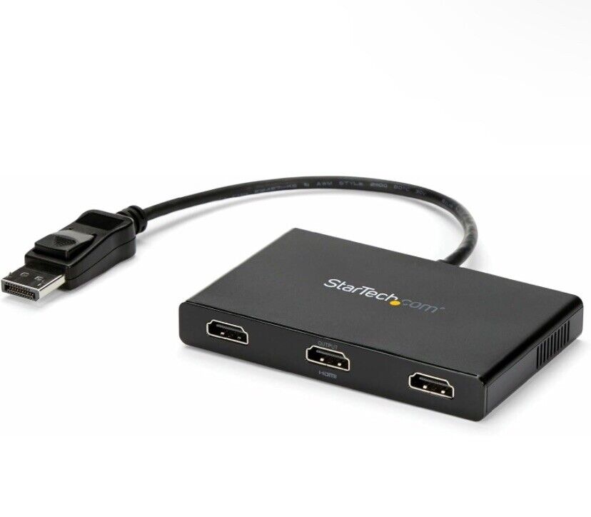 StarTech.com 3-Port Multi Monitor Adapter - DisplayPort 1.2 to 3x HDMI MST Hub