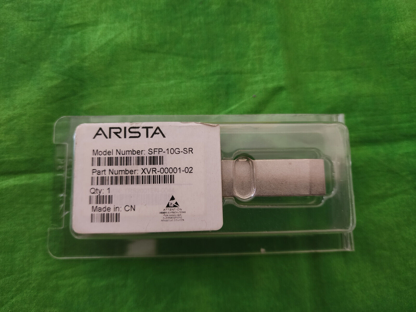 Arista 10G SFP-10G-SR 10GB 850nm SFP+ Transceiver XVR-00001-02 Module NEW @ E