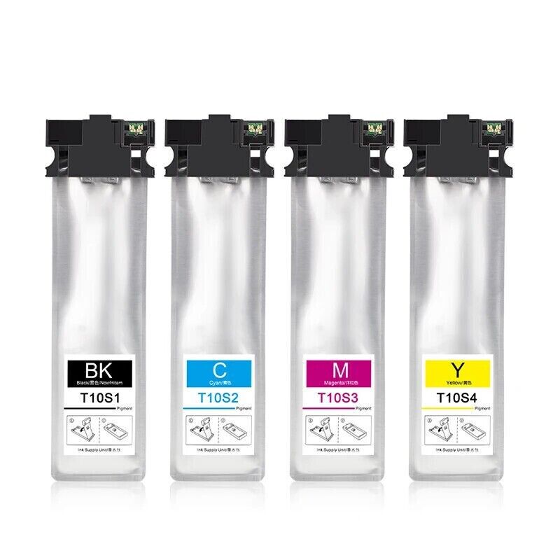T10S1-T10S4 Pigment Ink Bag For Epson  WF-C5890 C5390 Printer