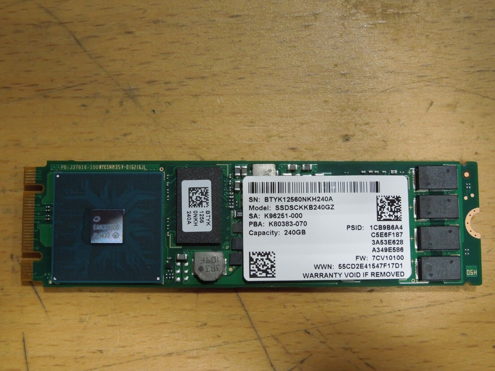 Intel D3-S4520 240 GB Solid State Drive - M.2 2280 Internal - SSDSCKKB240GZ01