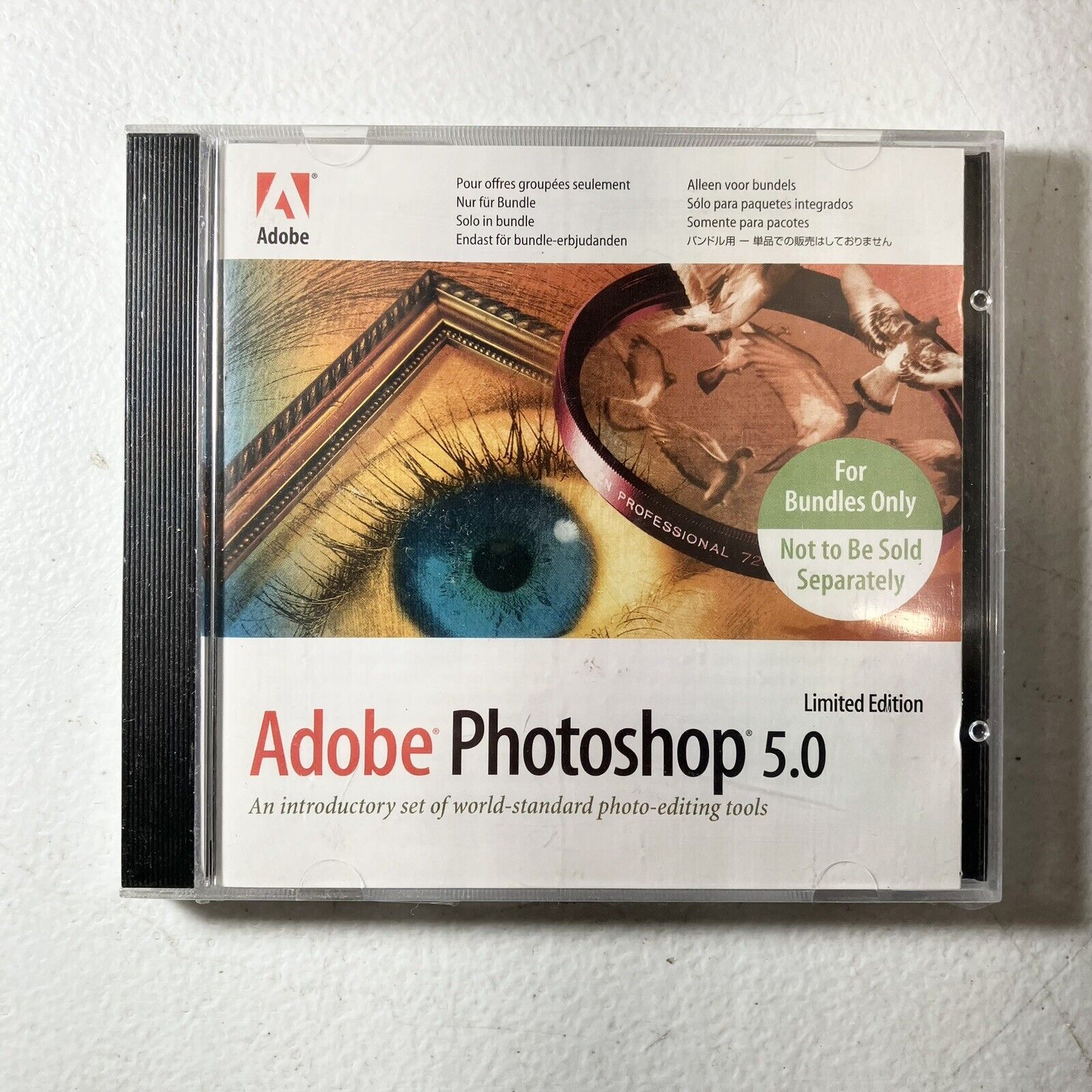 Adobe PHOTOSHOP 5.0 LE vintage software CD 90s Brand New SEALED