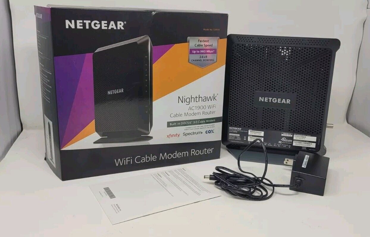 Netgear C6900 AC1900 Nighthawk Wifi Cable Modem Router 
