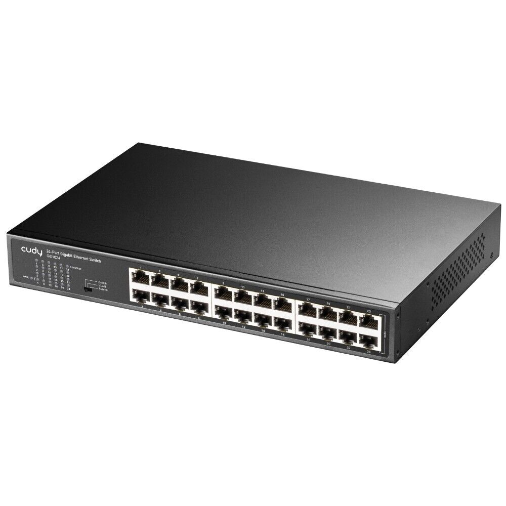 Cudy 24-Port 10/100/1000Mbps Gigabit Desktop/Rack-Mount Network Switch | GS1024