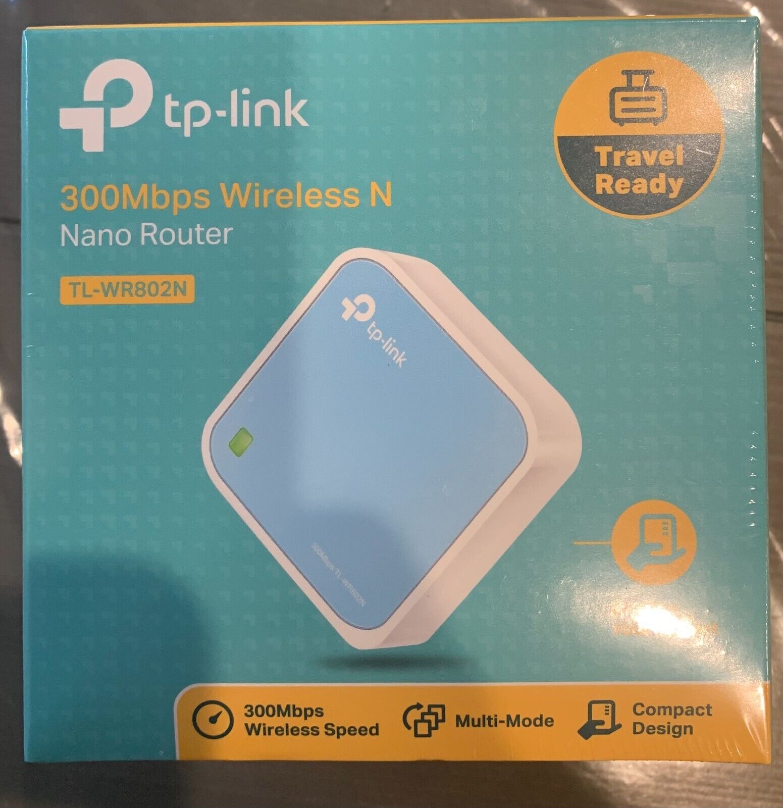 TP-Link Network TL-WR802N 300Mbps Wireless N Nano Router 2.4Ghz Travel