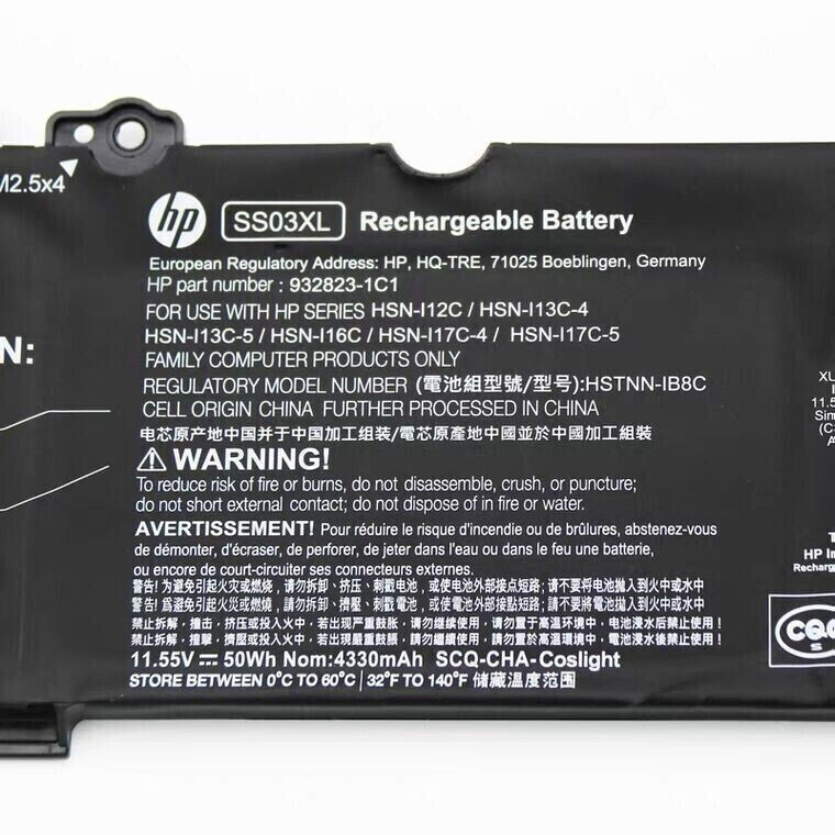 50WH Genuine SS03XL Battery For HP ZBook 14U G5 EliteBook 840 G5 G6 730 735 740