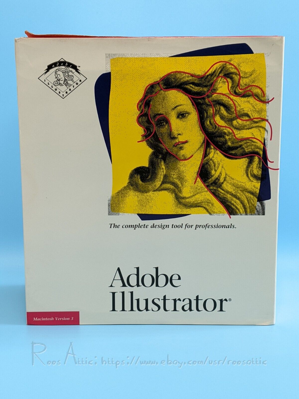 Adobe Illustrator 3.0 For Apple Macintosh OS 1990 USED: Vintage Software