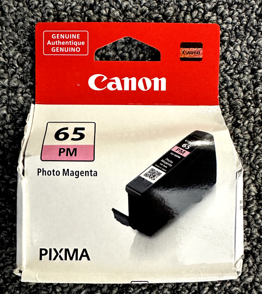 Canon CLI-65 Photo Magenta Ink Tank for PIXMA Pro-200 Printer Sealed damaged box