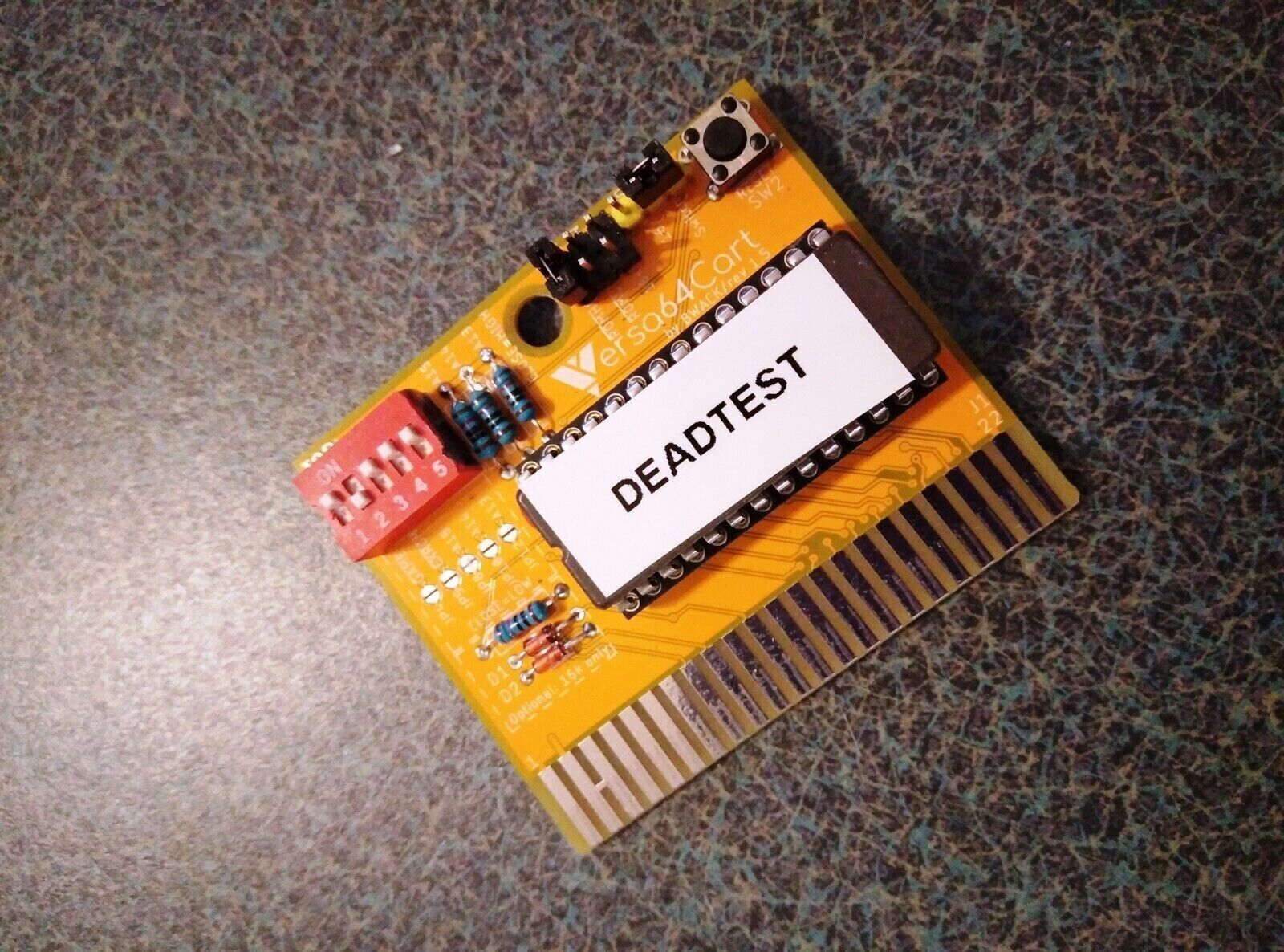 C64 Dead Test Commodore 64 Cartridge Diagnostic cart v781220 ORANGE versa64cart