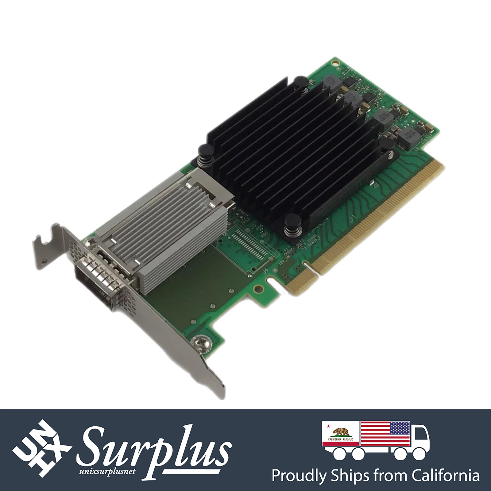 Mellanox CX555A Single Port 100GbE QSFP28 ConnectX-5 EDR PCIe 3.0 x16 Low