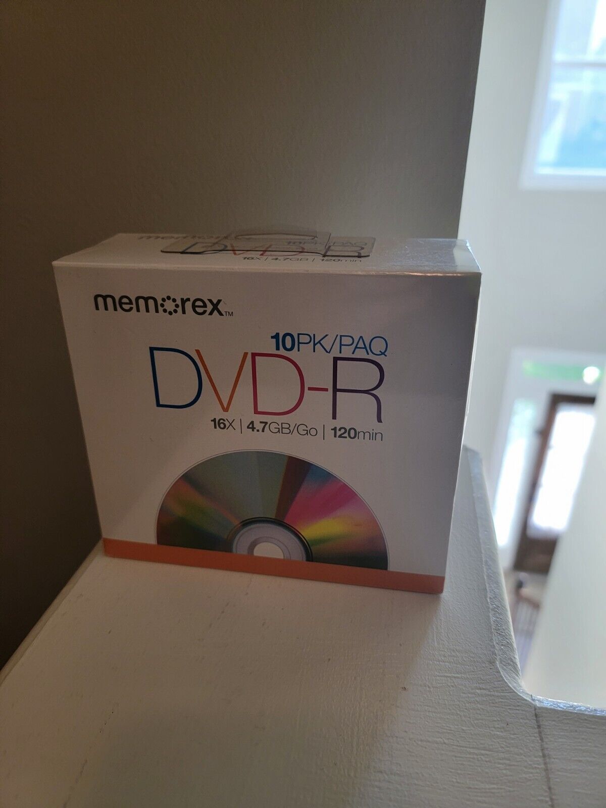 MEMOREX DVD-R 10PK/ PAQ 16X 4.7 GB/Go 120 Min ,Jewel Cases NEW Factory Sealed
