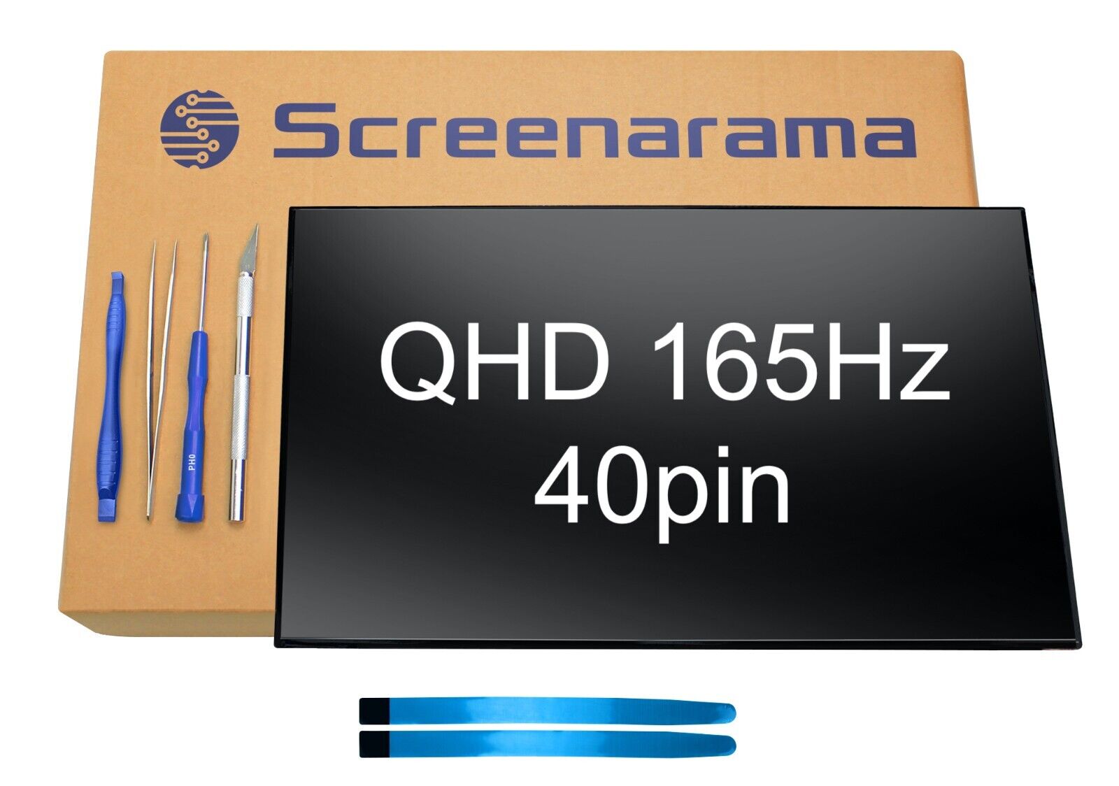Lenovo FRU 5D11H29623 QHD 40pin 165Hz LCD LED Screen + Tools SCREENARAMA * FAST