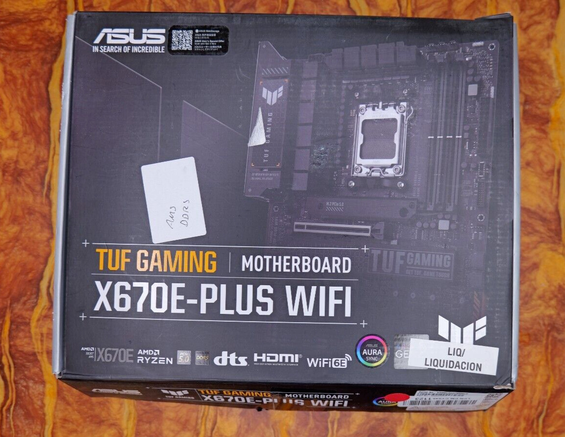 *FOR PARTS* ASUS TUF GAMING X670E-PLUS WIFI ATX Motherboard AMD READ DESCRIPTION