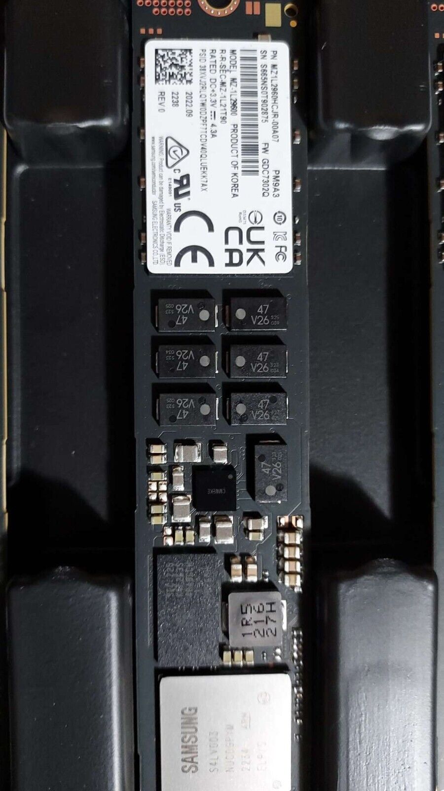 Samsung PM9A3 M.2 22x110mm 960GB 1.92TB 3.84TB PCIe 4.0 x4 V6 NVMe SSD