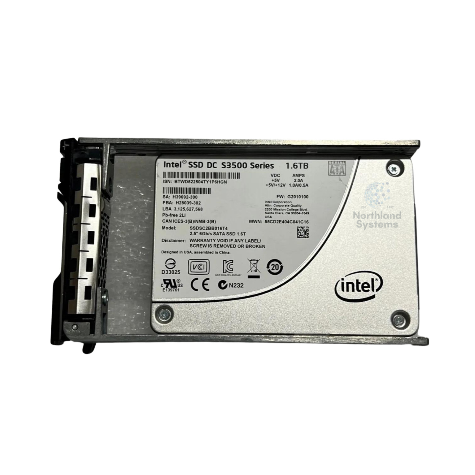 Intel SSDSC2BB016T4 1.6TB SSD SATA 6Gbps 2.5\