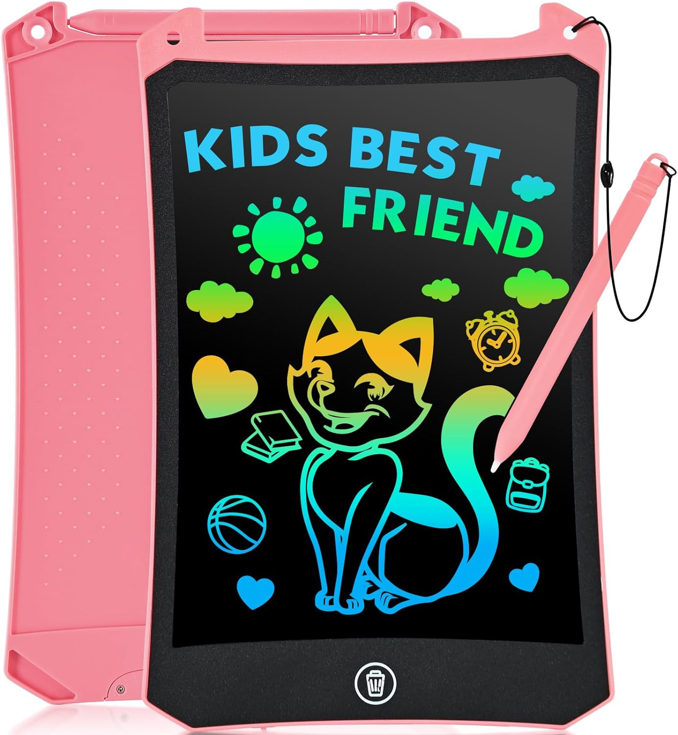 8.5 Inch Colorful Doodle Board Doodle Pad Drawing Board Drawing Tablets Kid Pink