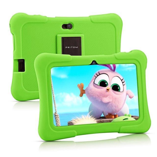 Pritom 7 Inch Kids Tablet Quad Core Android 10 32gb Wifi Bluetooth Educational