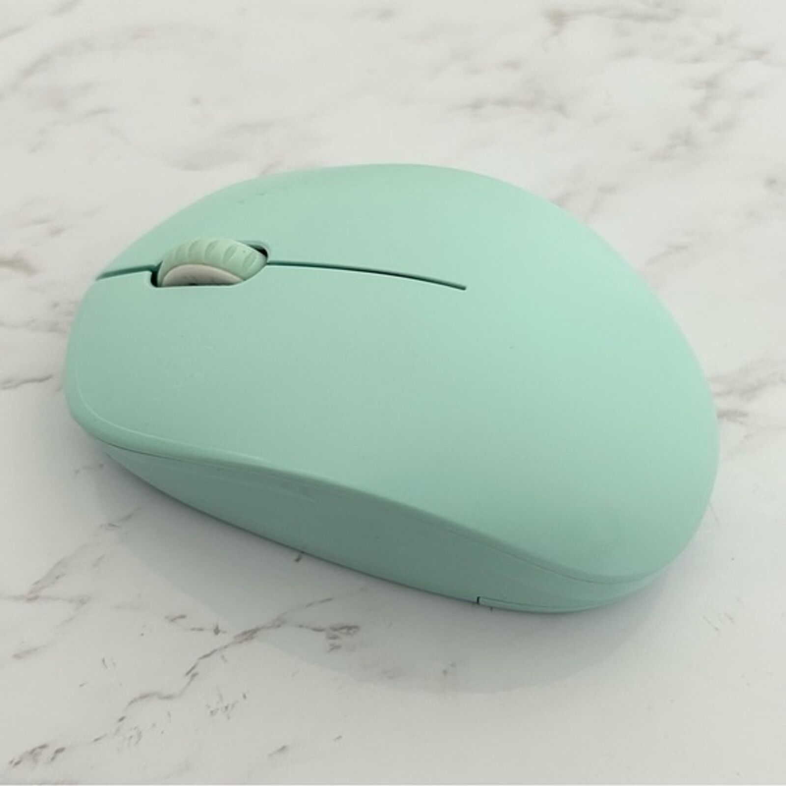 Seenda Noiseless Wireless Mouse with USB Receiver in Mint Green PC Laptop