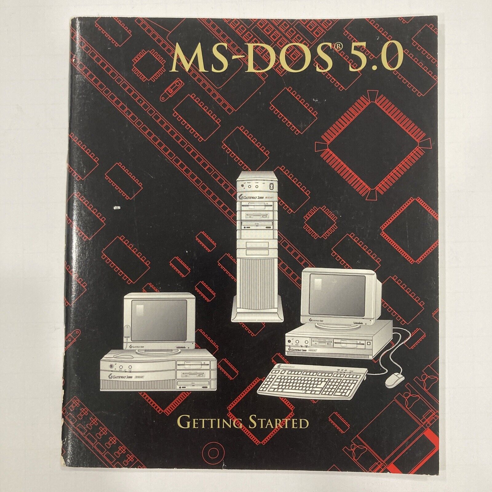 MS DOS 5.0 User's Guide and Reference Gateway Edition Microsoft - Good