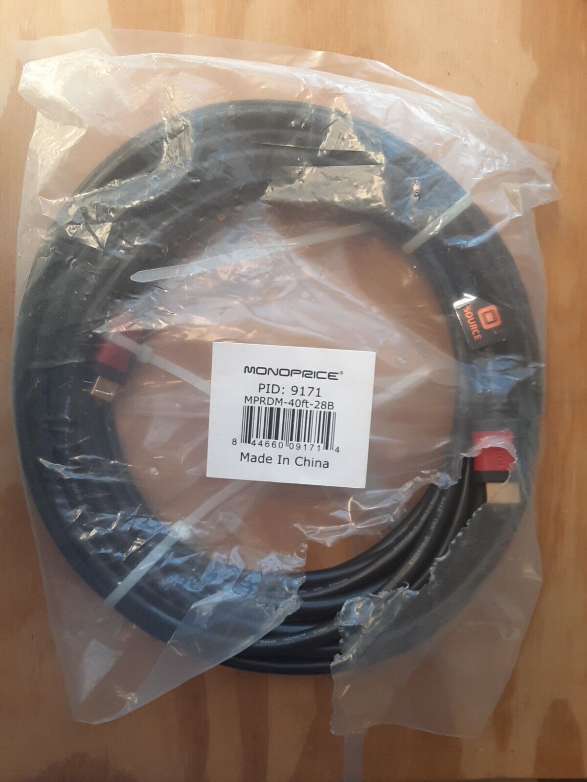 Monoprice 9171 Select Active Series High Speed HDMI Cable 40 ft Open Box