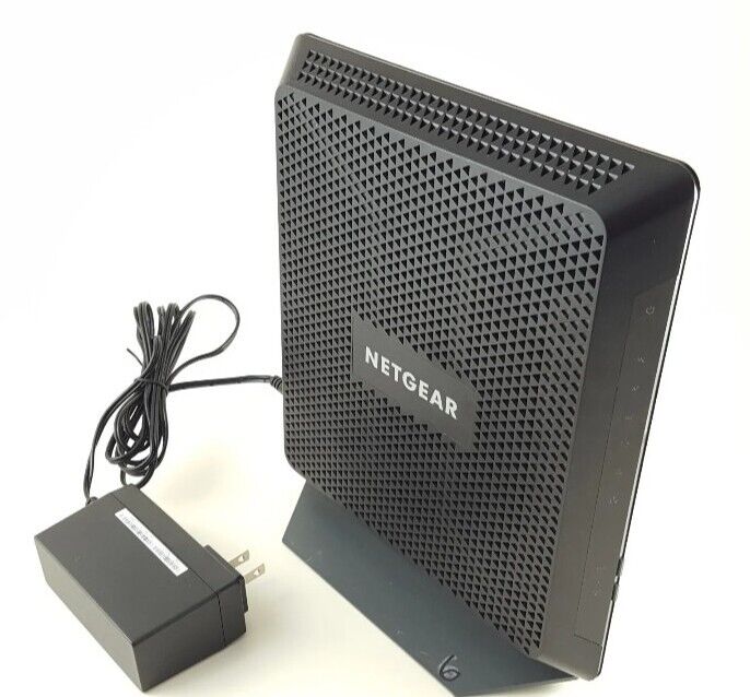 NETGEAR Nighthawk Dual Band AC1900 Cable Modem Router C6900 Black (C6900-100NAS)