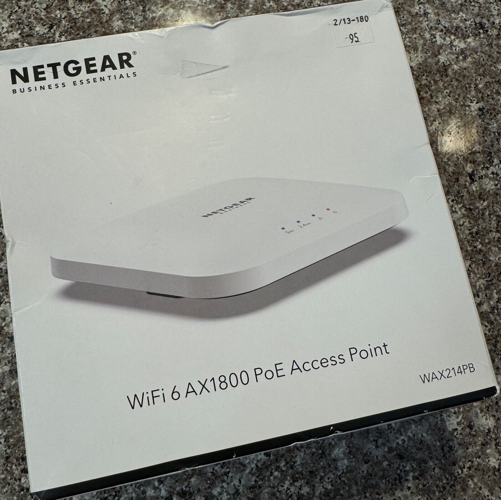 NETGEAR Business Essentials Wi-Fi 6 AX1800 PoE Access Point WAX214PB-100NAS NEW