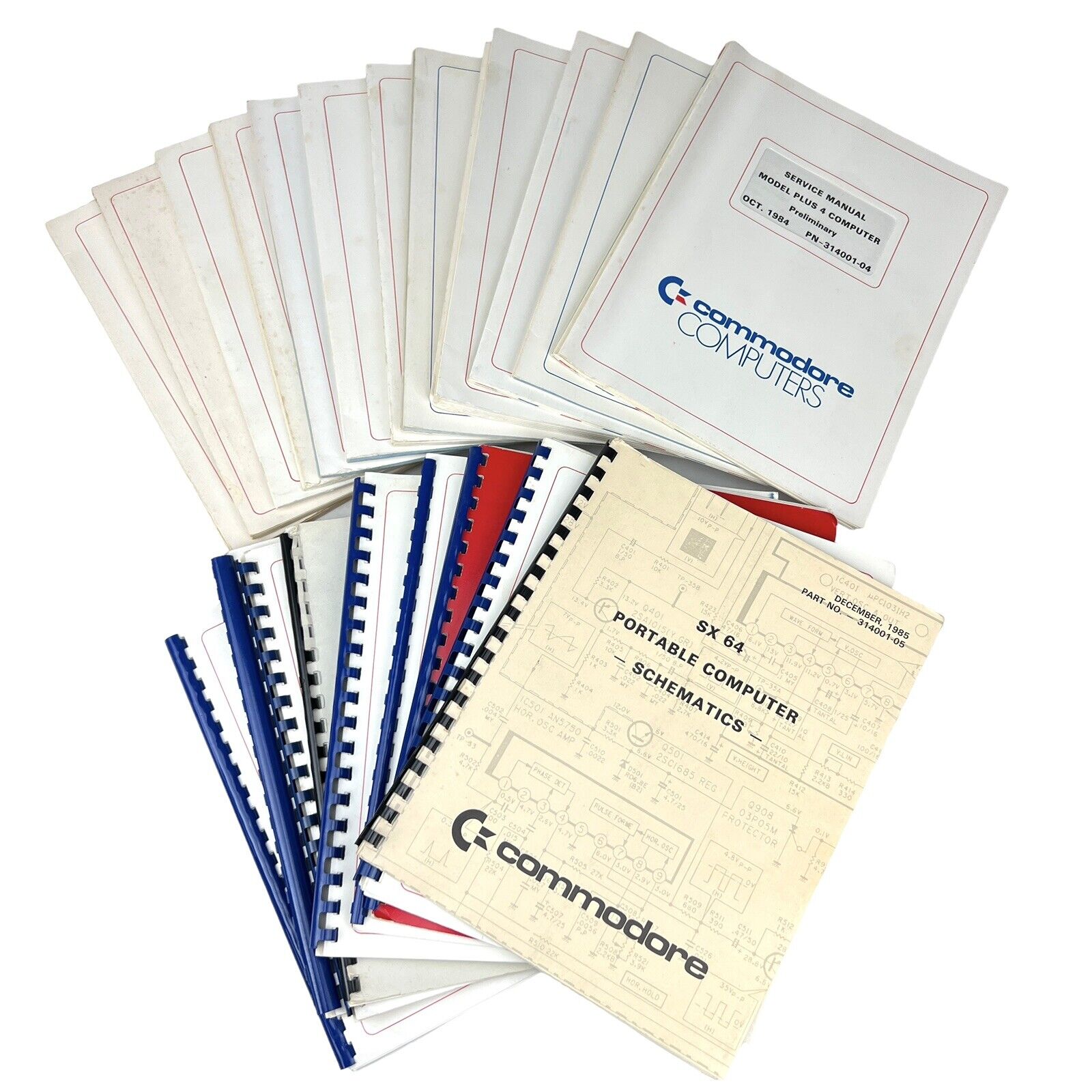 Vintage 1980’s Lot 20 COMMODORE Service Manuals Computers Printers Etc. ORIGINAL