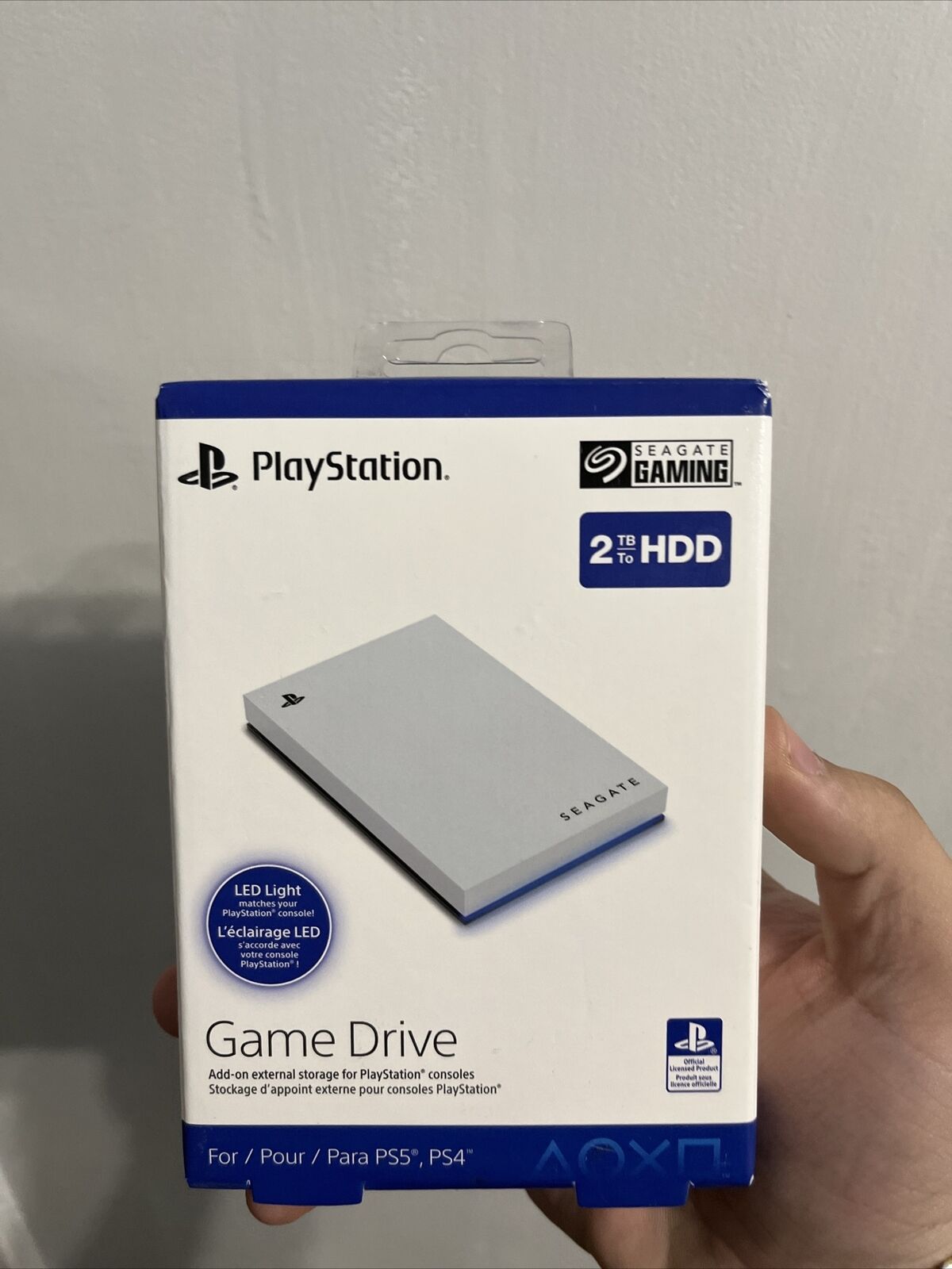 Seagate Game Drive for PS5 2TB External HDD - USB 3.0, Officially Licensed, Blue