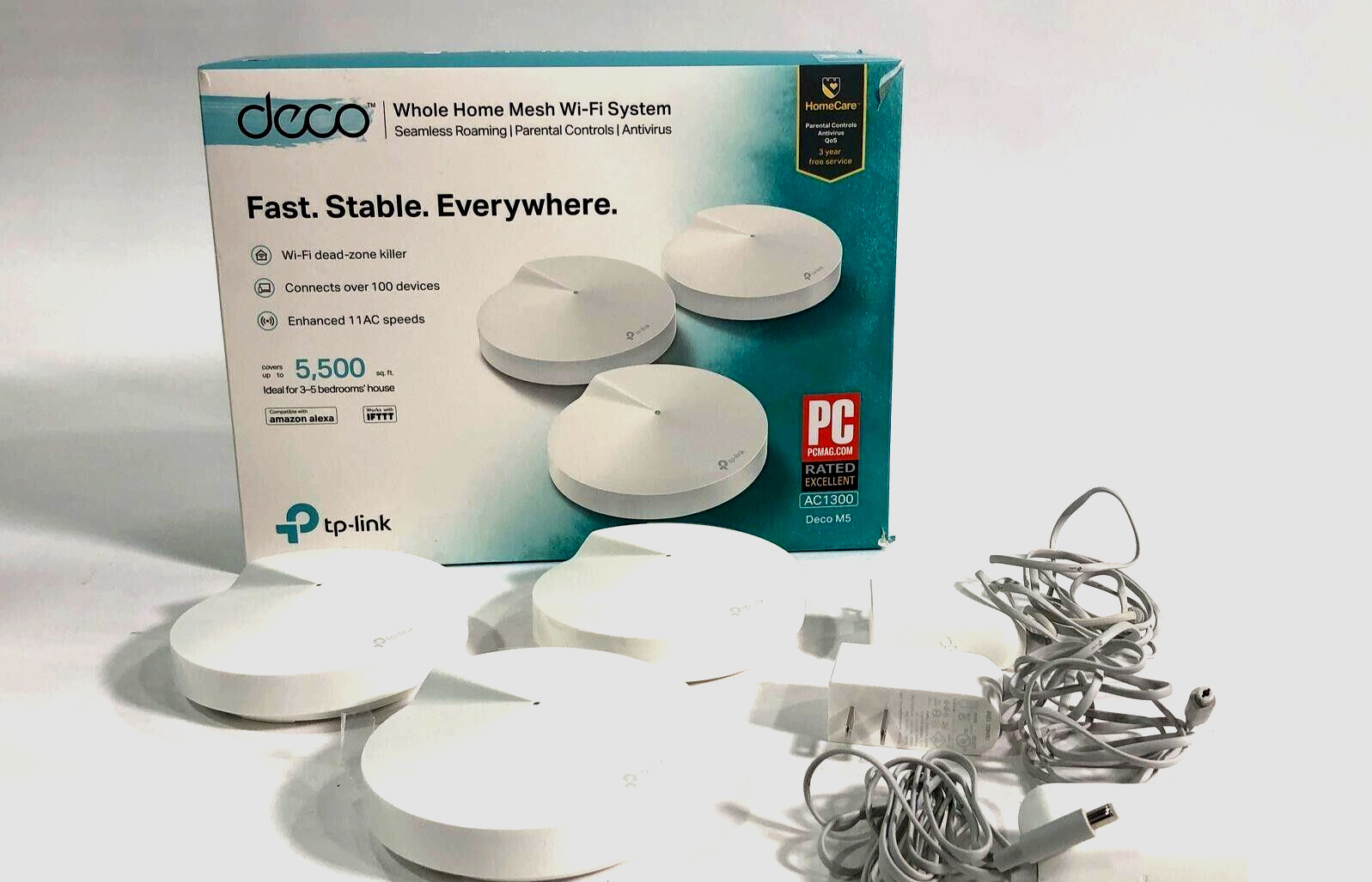Whole Home Mesh WIFI System TP-Link Deco M5 AC1300