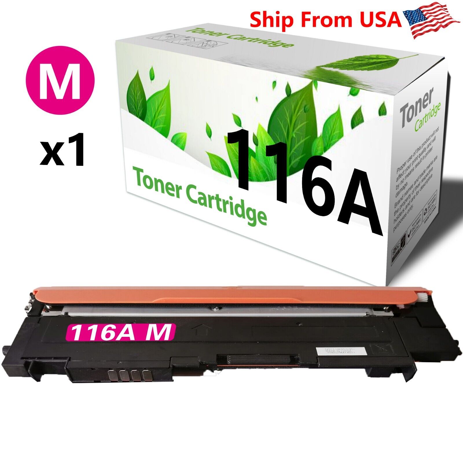 1-Pack of Magenta W2063A Toner Cartridge 116A for Color Laser 150nw 150