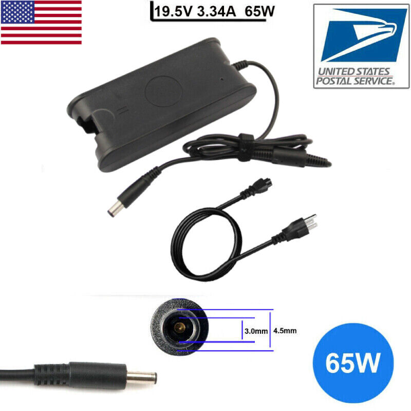 65W Power Supply Charger For Dell Inspiron 11/13/15/17 Laptop Power Supply Cord