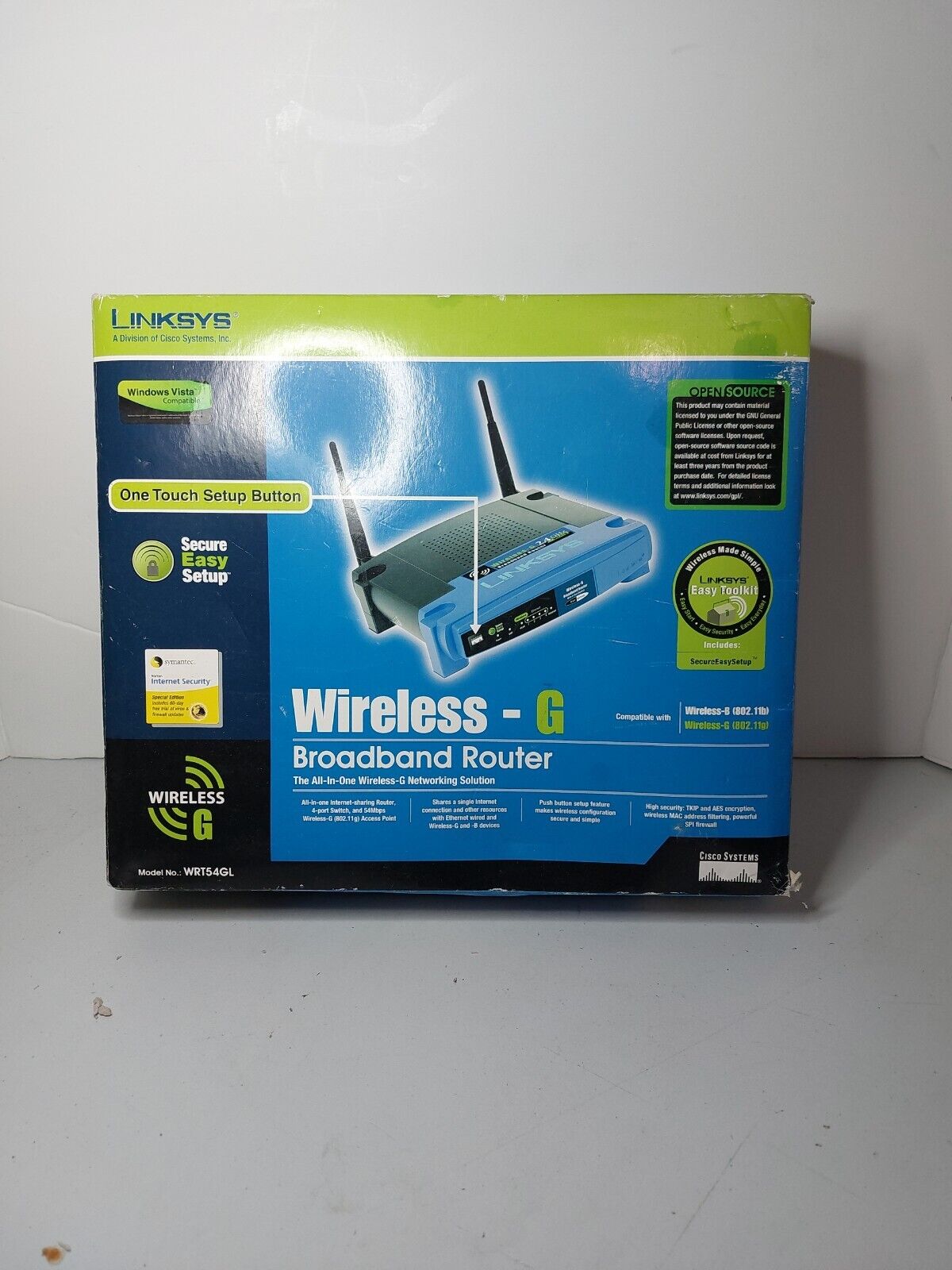 Linksys Wireless-G Broadband Router All-In-One 2.4 GHz WRT54G New 