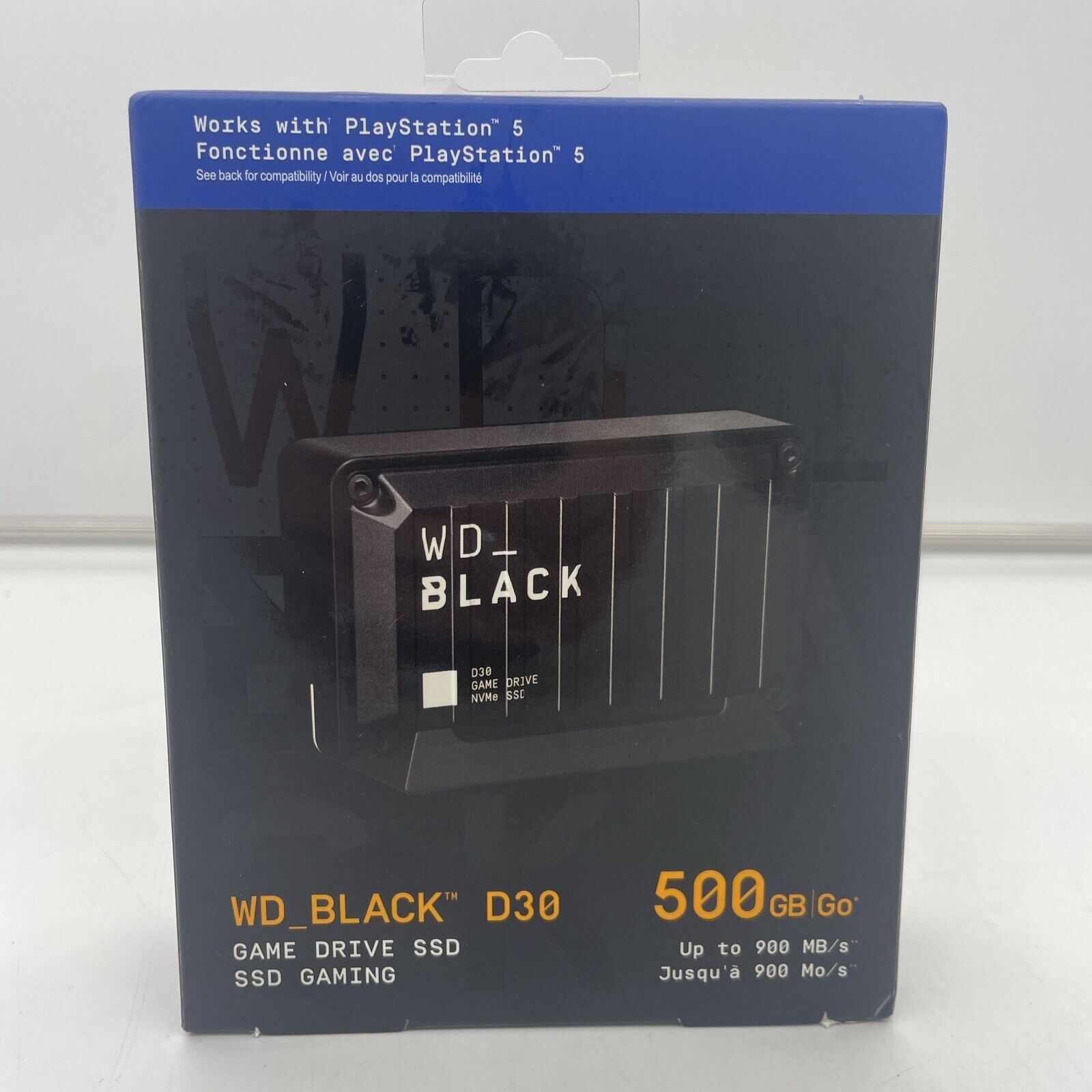 WD BLACK D30 500GB SSD, USB-C, External Solid State Drive - Black...