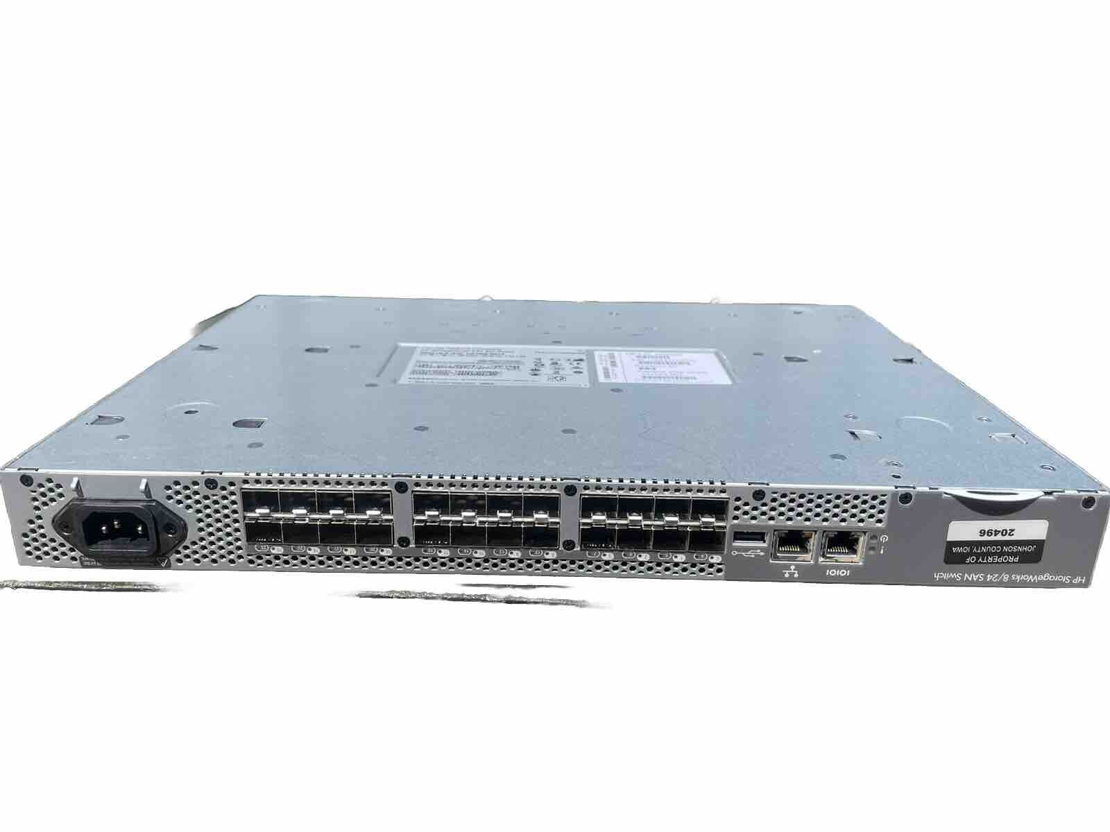 HP AM868B HSTNM-N018 StorageWorks 8/24 San SFP Managed Switch