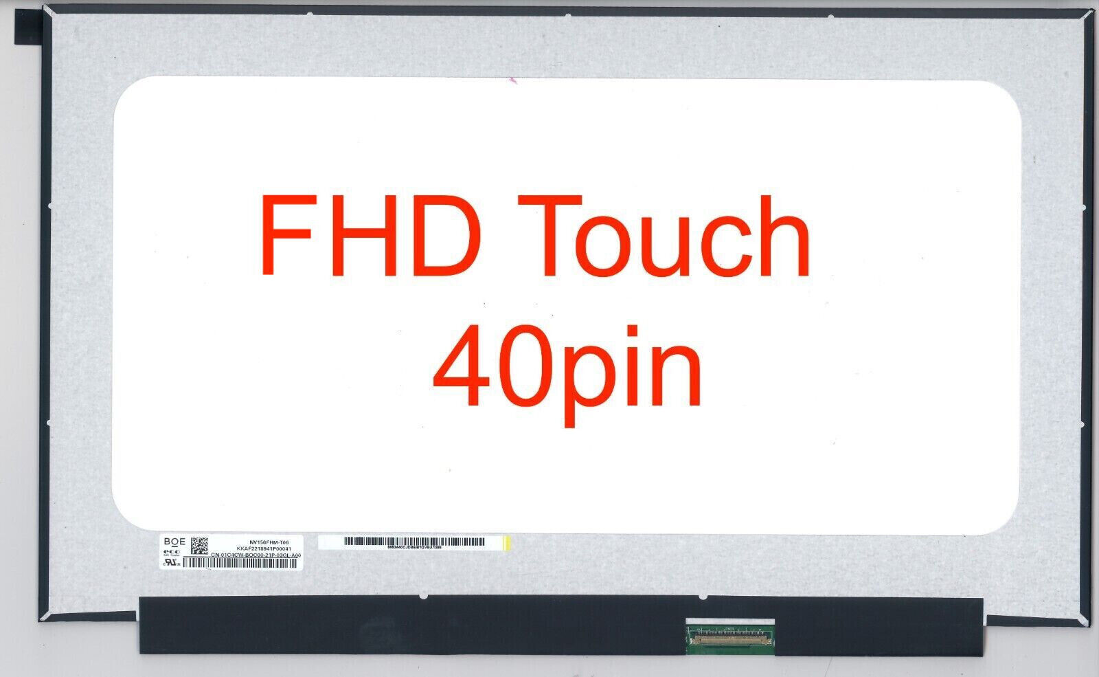 BOE NV156FHM-T06 OnCell Touch Screen 40pin FHD 1920x1080 IPS Matte LCD Screen
