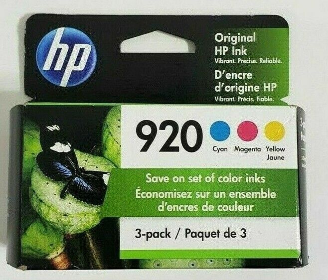 Genuine HP 920 ink cartridge Combo-C/M/Y for HP Printer-OEM Ink-3PK