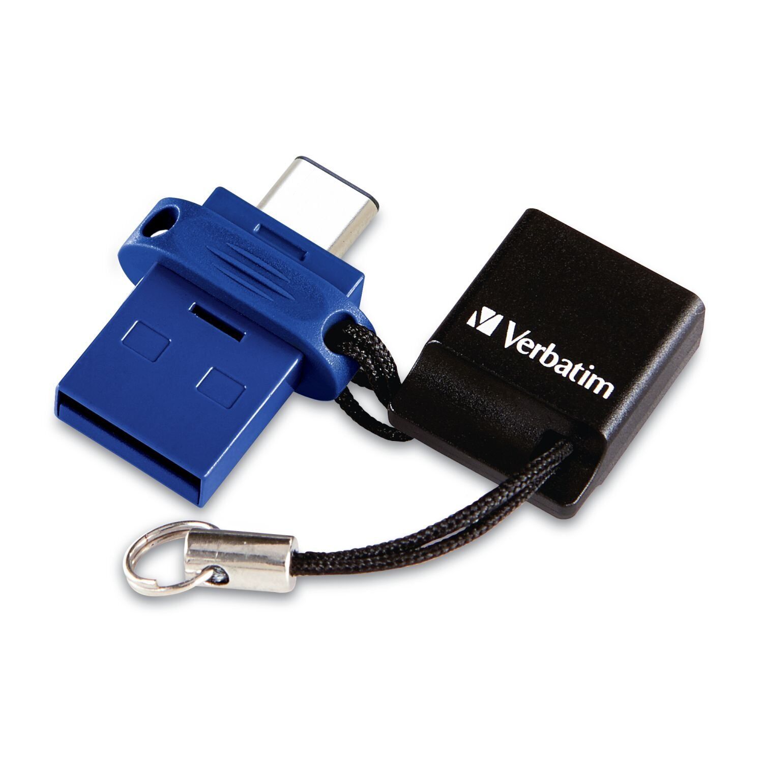 Verbatim Store 'n' Go USB Flash Drive 3.0, Dual USB, USB C and USB A, 16GB, Bl