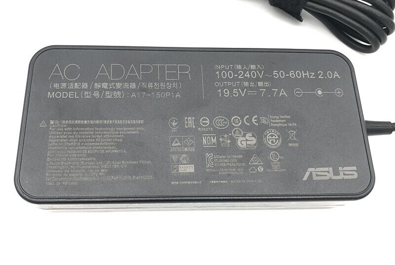 ASUS 150W Power Adapter Charger 19.5V 7.7A A17-150P1A For ASUS ROG GL503G G53J